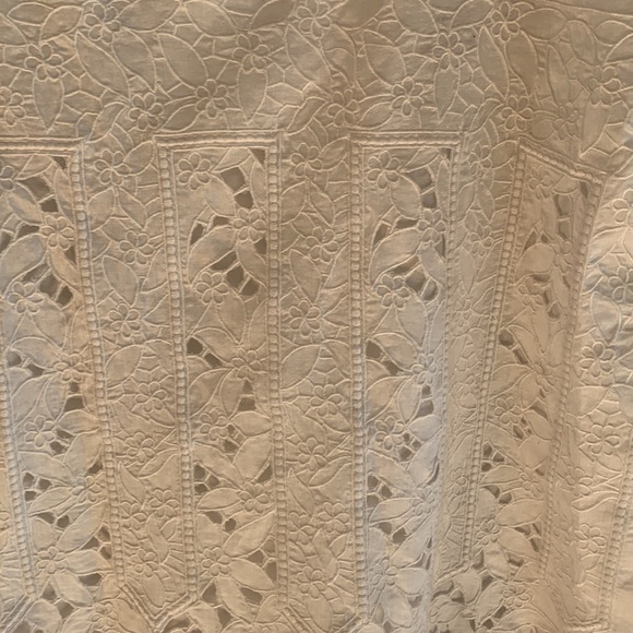 NWT J.Crew Floral Eyelet Top Size 4 White C1380 ($98) - Picture 2 of 8